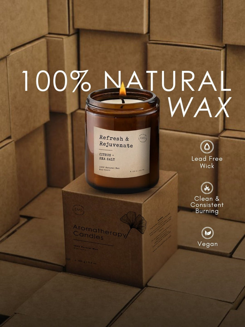 Refresh & Rejuvenate | Aromatherapy Scented Candles