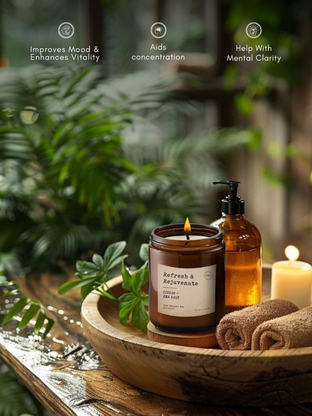 Refresh & Rejuvenate | Aromatherapy Scented Candles