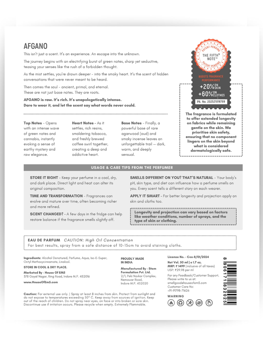 Afgano | Eau De Parfum