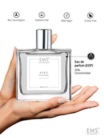 EM5™ Ajax Perfume for Men | Eau De Parfum Spray | Woody Patchouli Rum Fragrance Accords | Luxury Gift for Him | Sizes Available: 50 ml / 15 ml - House of EM5
