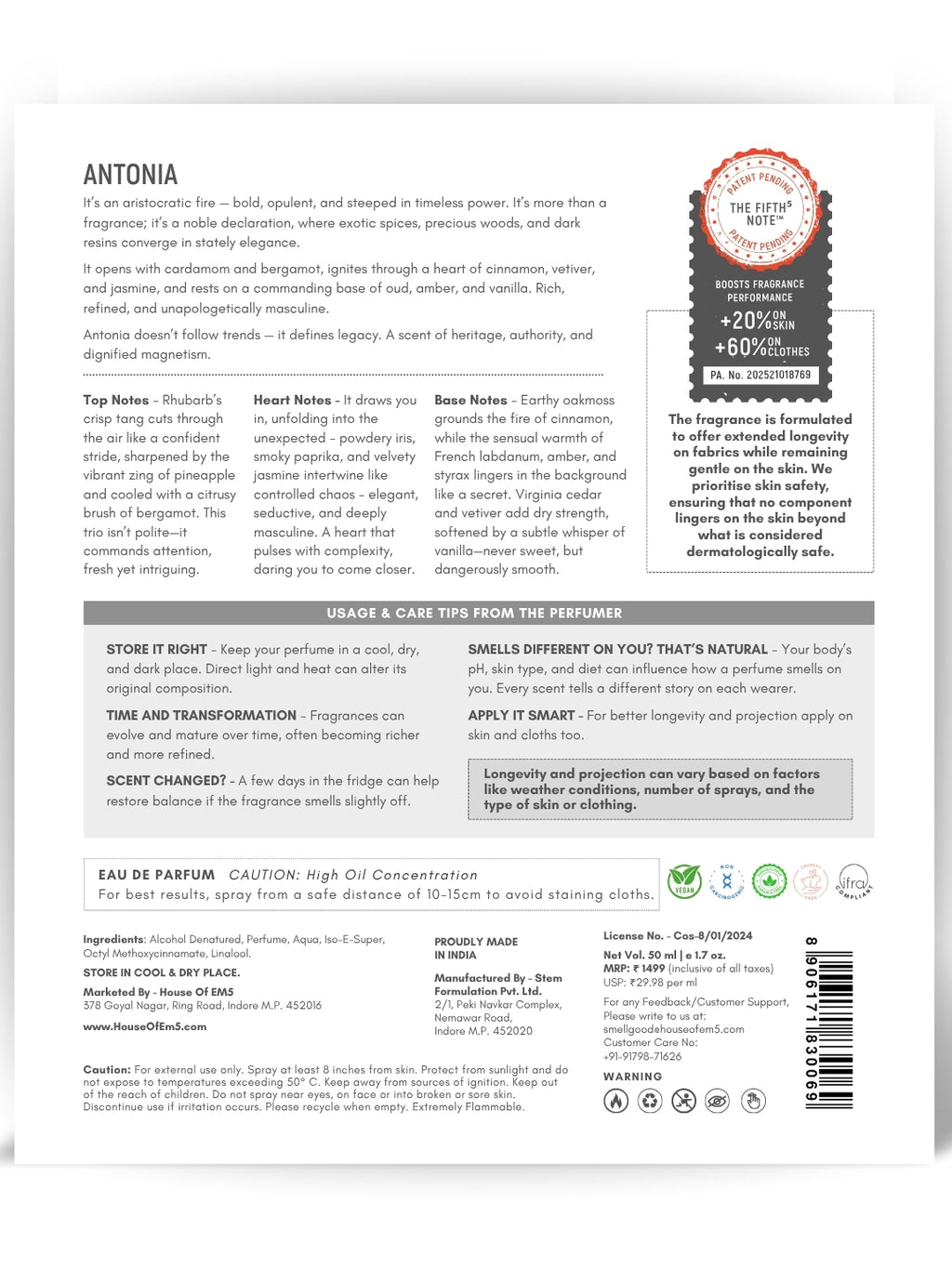 Antonia  | Eau De Parfum