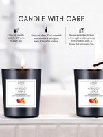 EM5™ Apricot Apple Scented Candles | 60 gm | 12 to 16 Hrs Burn Time | Smoke Free & Non Toxic | Scented Candles for Home Decor & Aromatherapy | Best Fragrance Gift for Him/Her - House of EM5
