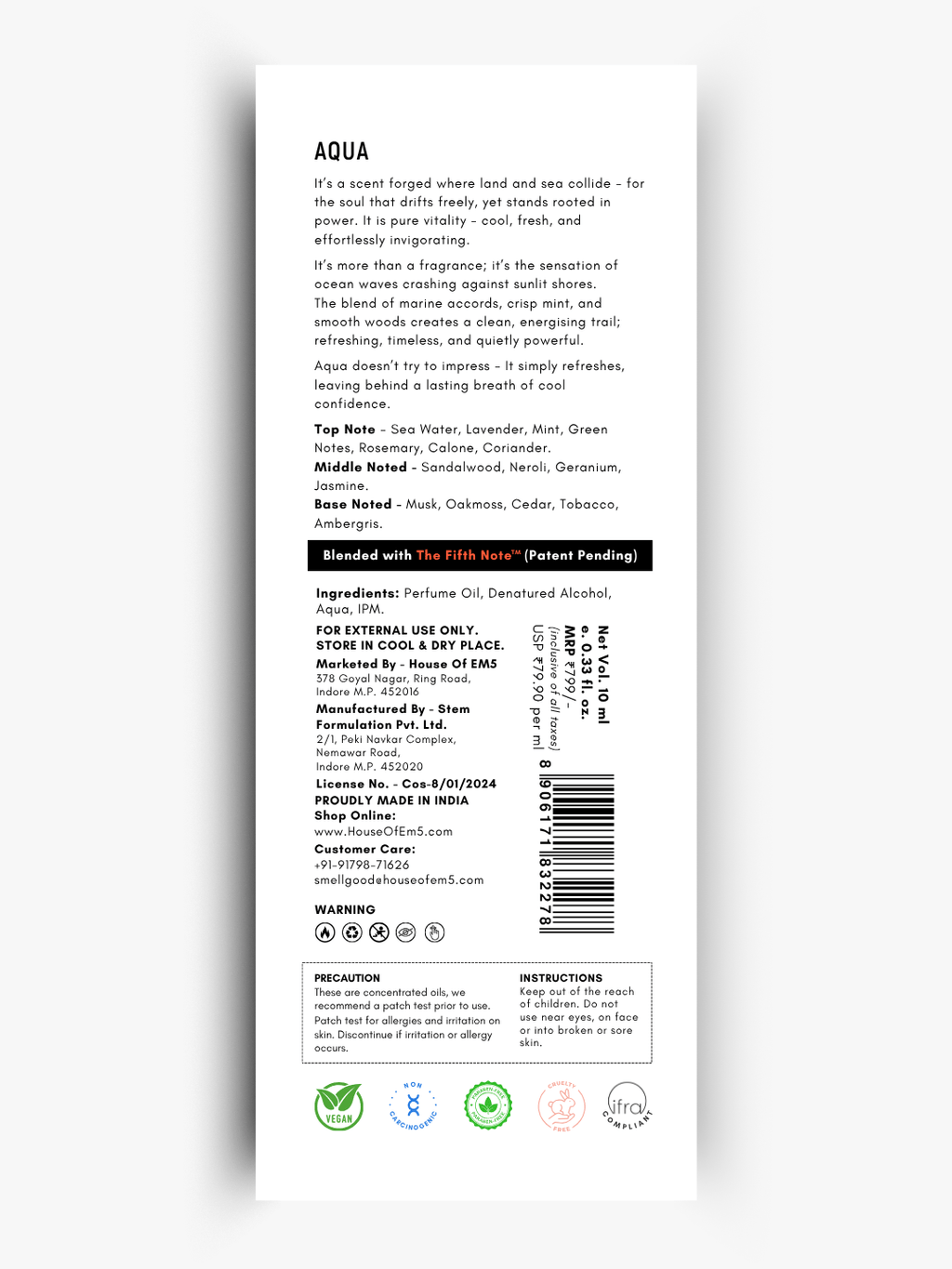 Aqua Perfume Roll-On