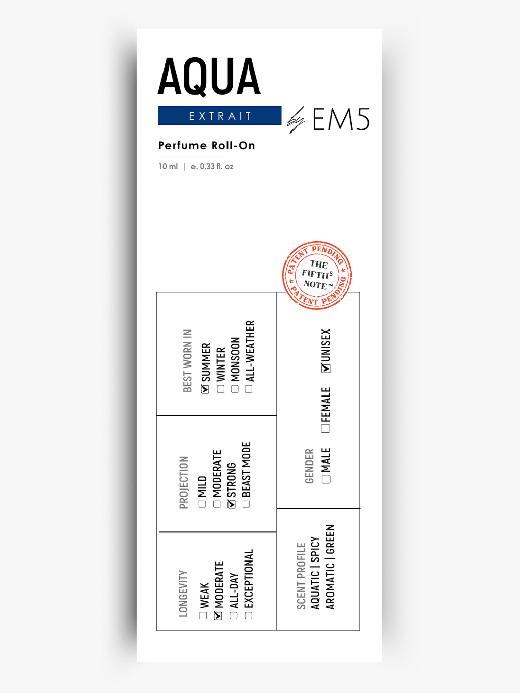 Aqua Perfume Roll-On