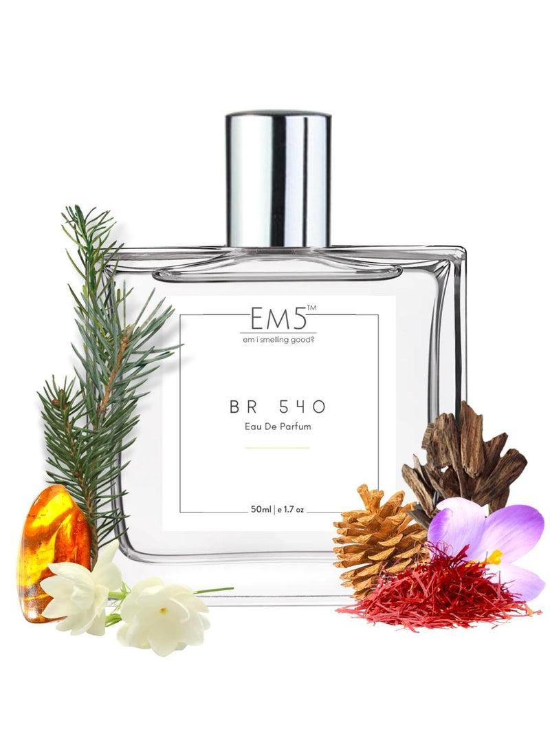 EM5™ BR 540 Unisex Perfume | Eau De Parfum Spray for Men & Women | Tobacco Vanilla Warm Spicy Fragrance Accords | Luxury Gift for Him / Her | Sizes Available: 50 ml / 15 ml - House of EM5