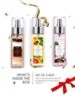 EM5™ Gift Pack for Women | Set of 3 Body Mists for Her | Hydrating, Moisturizing and Long Lasting with Vitamin E and Aloe Vera | Gift Set For Women / Her - House of EM5