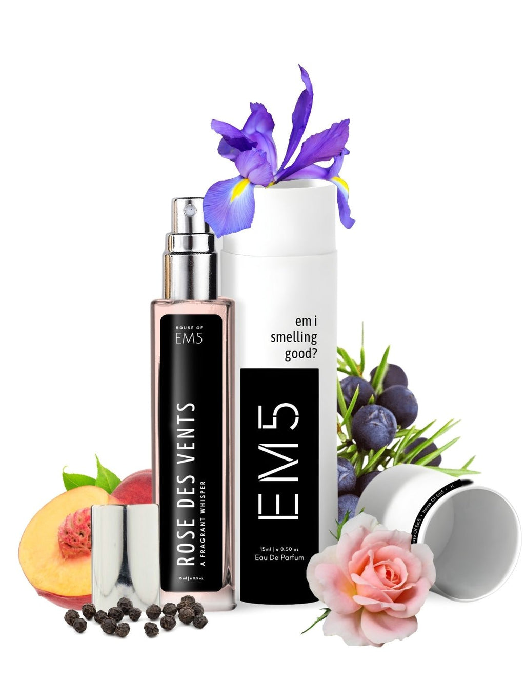 EM5™ Rose Des Vents Perfume for Women | Eau De Parfum Spray | Rose Fruity Fresh Spicy Fragrance Accords | Luxury Gift for Her | Sizes Available: 50 ml / 15 ml - House of EM5