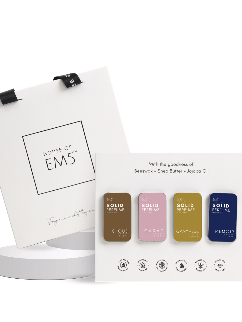 Unisex Set of 4 Solid Perfumes