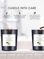 EM5™ White Tea & Pear Scented Candles | 60 gm | 12 to 16 Hrs Burn Time | Smoke Free & Non Toxic | Scented Candles for Home Decor & Aromatherapy | Best Fragrance Gift for Him/Her - House of EM5