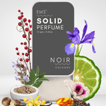 EM5™ Noir  | Solid Perfume for Men & Women | Alcohol Free Strong lasting fragrance | Amber Woody Spicy | Goodness of Beeswax + Shea Butter - House of EM5