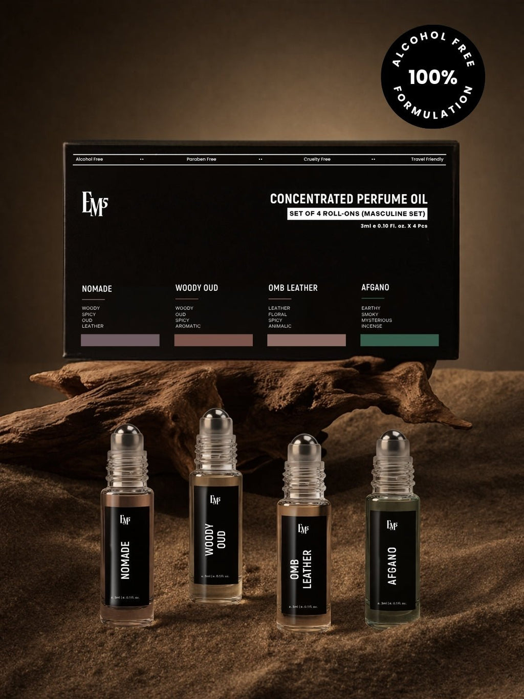Masculine Roll-On Set – Pack of 4
