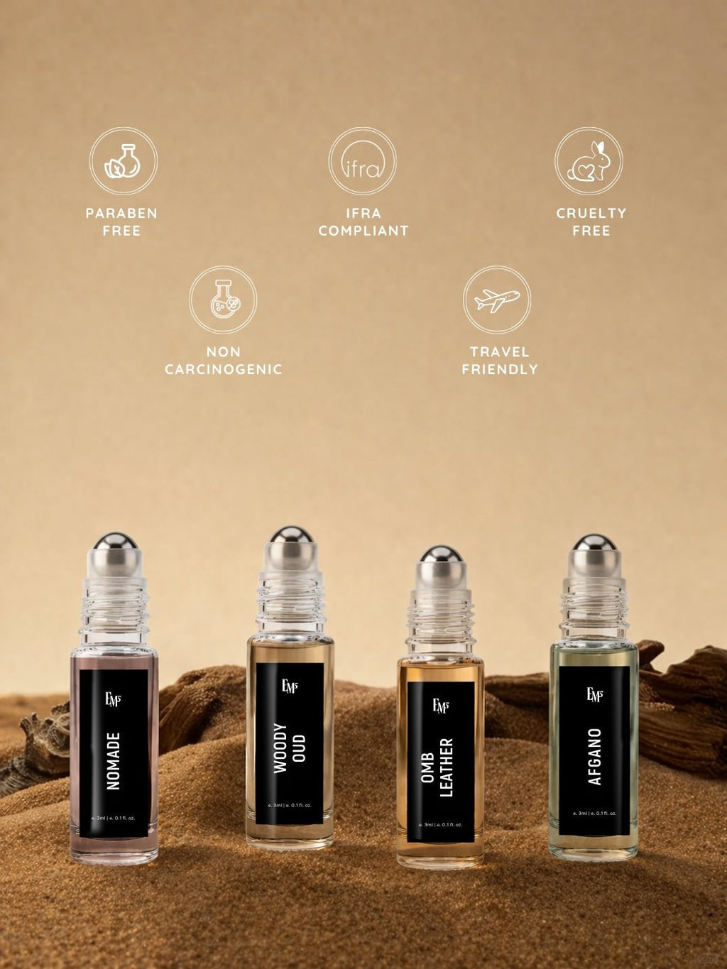 Masculine Roll-On Set – Pack of 4