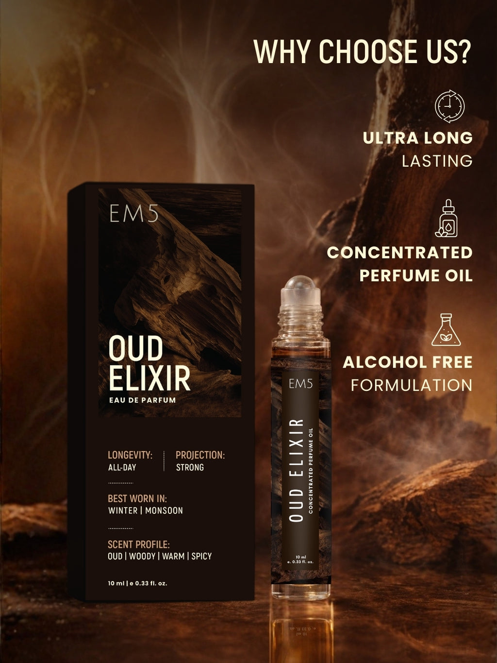 Oud Elixir Perfume Roll-On