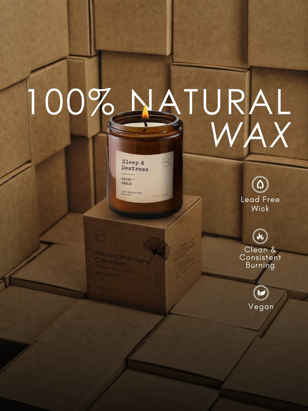 Sleep & Destress | Aromatherapy Scented Candles