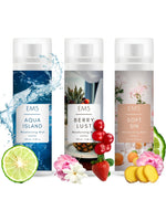 EM5™ Body Mist - Set of 3 Long Lasting Fragrance - Moisturizing and Hydrating Body Mist with Aloe Vera and Vitamin-E (Aqua Island - Berry Lust - Soft Sin)