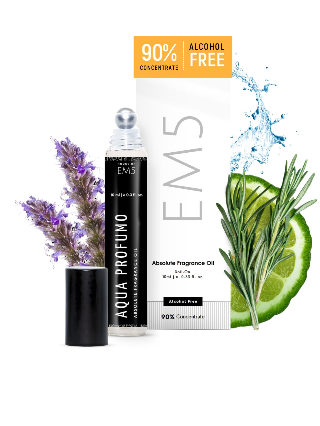 EM5™ Aqua Profumo Perfume Oil Roll On (Attar) 90 Concentrate NonAl