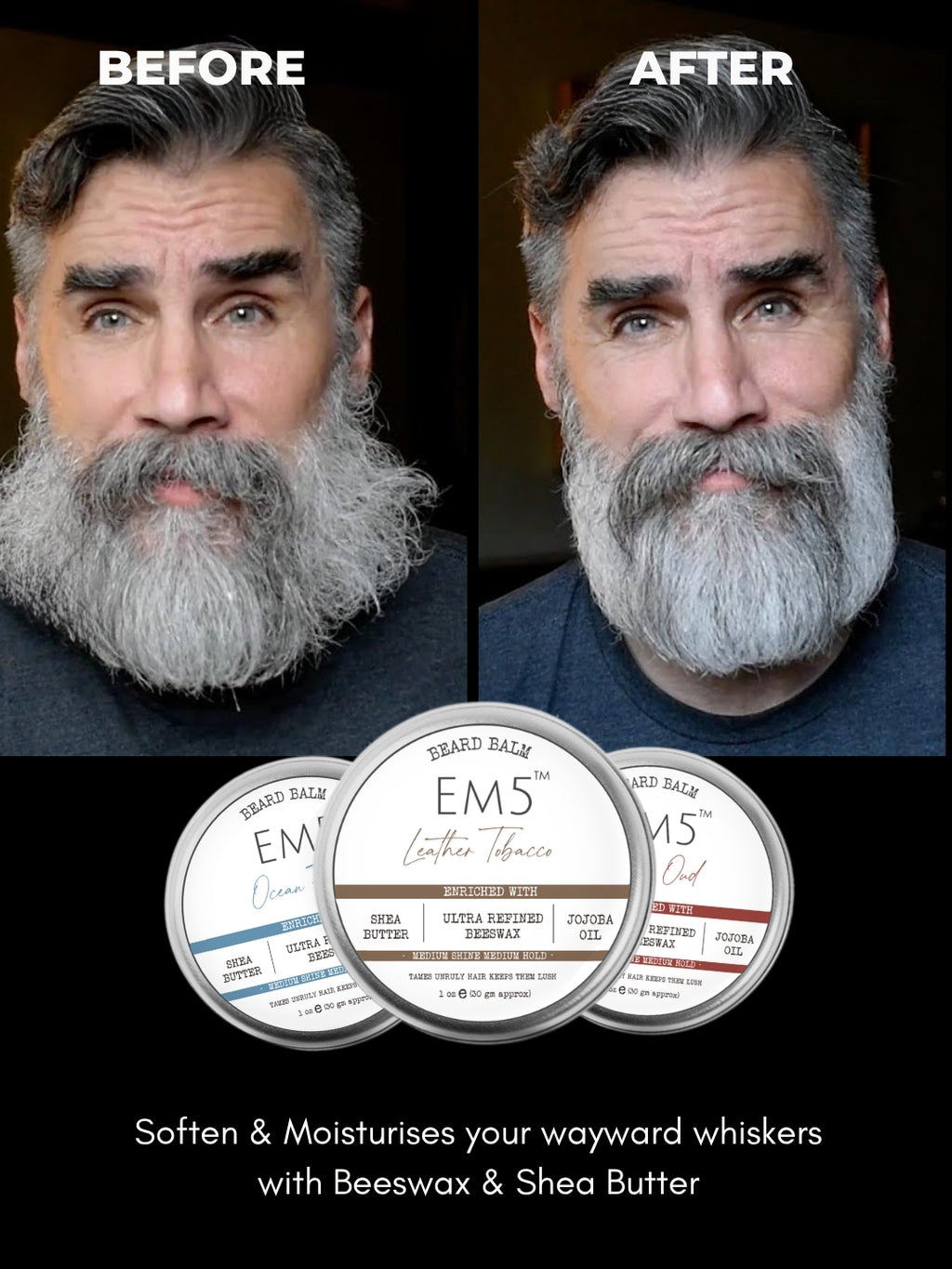 Organic Beard Balm Pack of 3