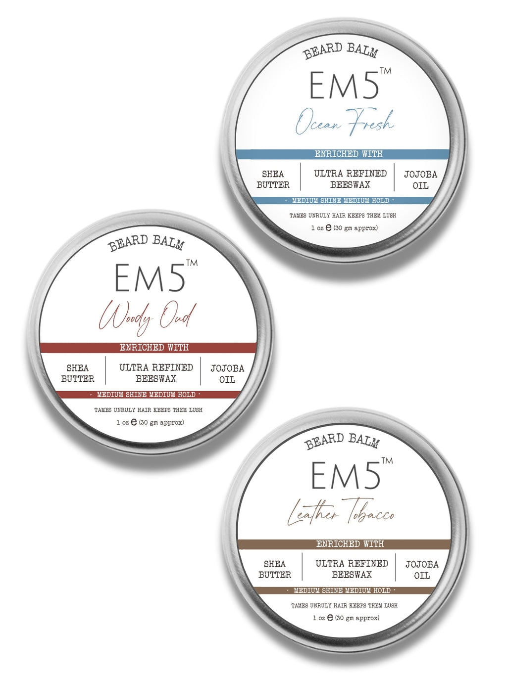 Organic Beard Balm Pack of 3