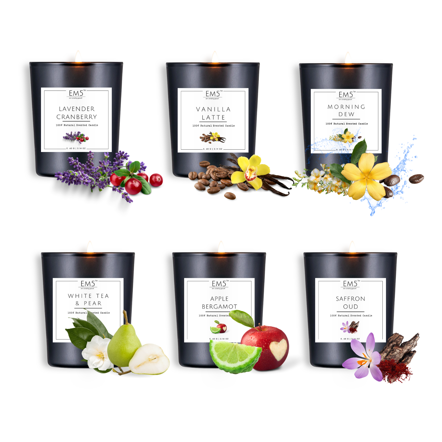 Candle and perfume gift discount set