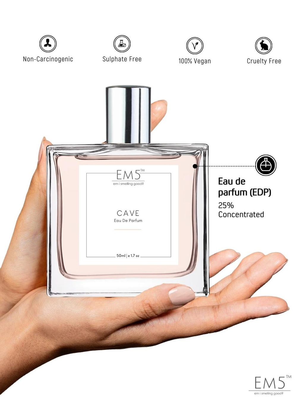 EM5™ Cave Perfume for Men | Eau De Parfum Spray | Woody Spicy Vanilla Fragrance Accords | Luxury Gift for Him | Sizes Available: 50 ml / 15 ml - House of EM5