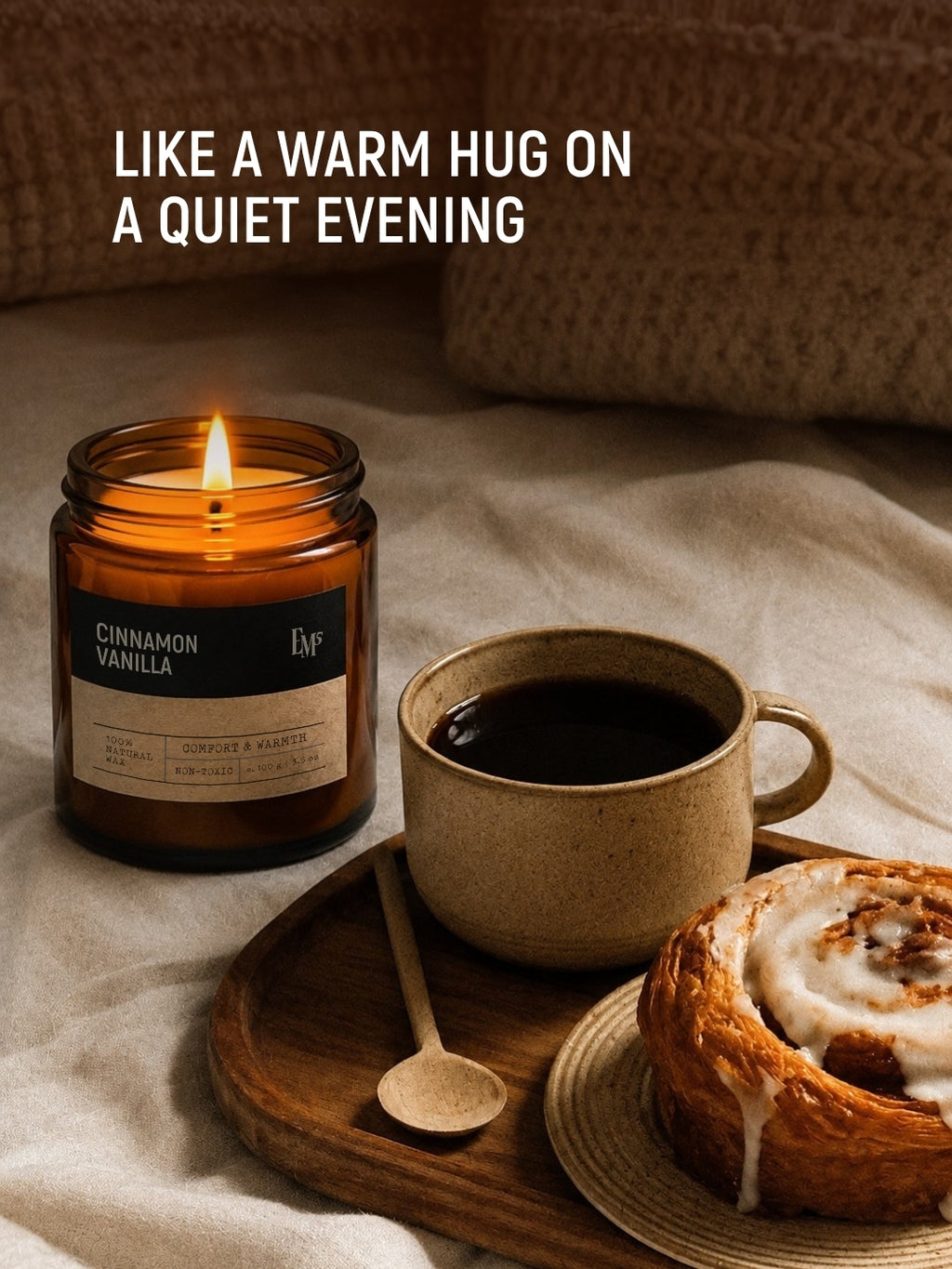 Cinnamon Vanilla | Aromatherapy Scented Candle