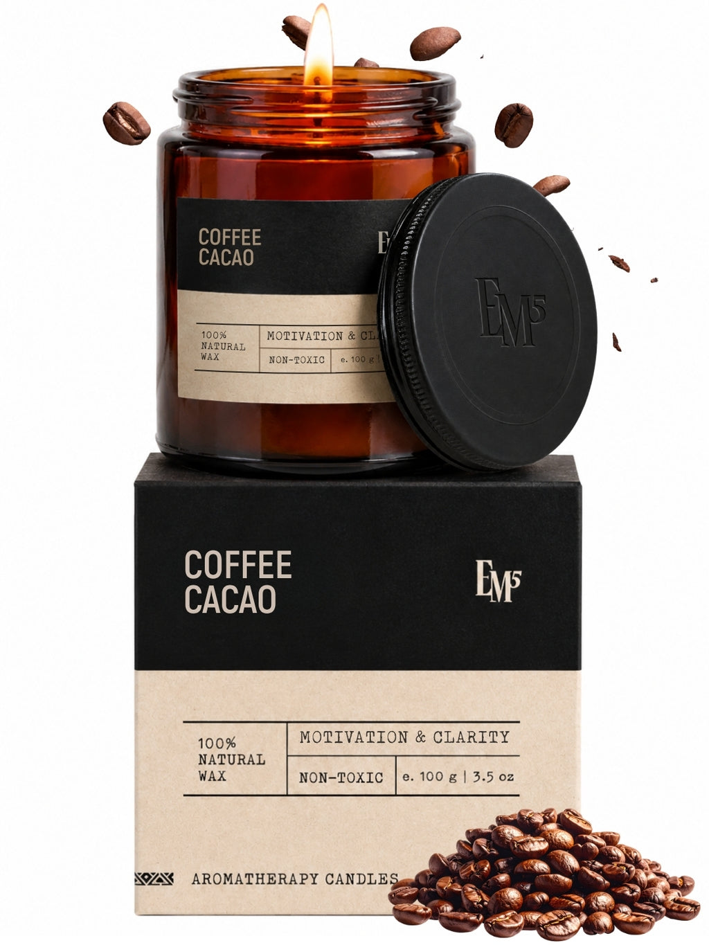 Coffee Cacao | Aromatherapy Scented Candle