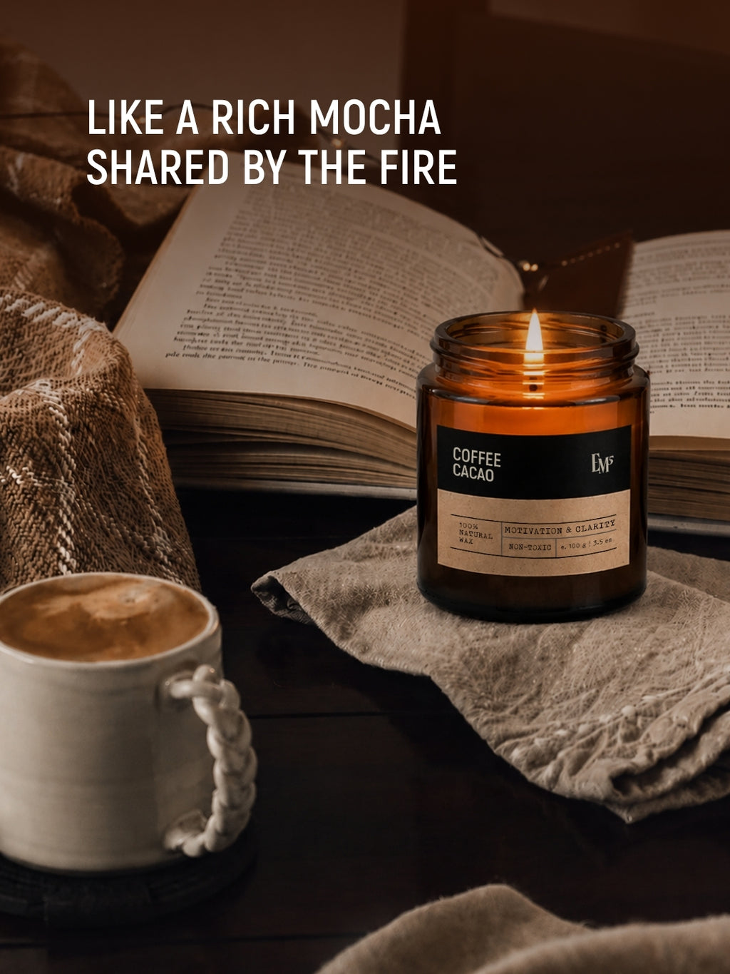 Coffee Cacao | Aromatherapy Scented Candle
