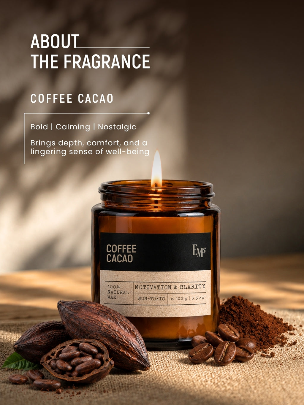 Coffee Cacao | Aromatherapy Scented Candle