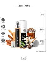 EM5™ C0GNAC Unisex Perfume EDP Spray for Men & Women | Woody Amber Warm Spicy Accords Fragrance | Luxury Gift for Him / Her | Variants Available: 50 ml Spray / 15 ml Spray