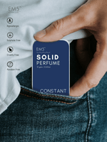 EM5™ Constant | Solid Perfume for Men | Alcohol Free | Strong and lasting fragrance | Spicy Musky Woody | Goodness of Beeswax + Shea Butter