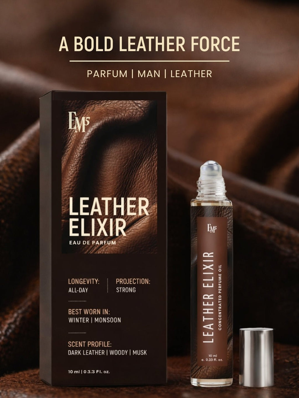 Leather Elixir Perfume Roll-On