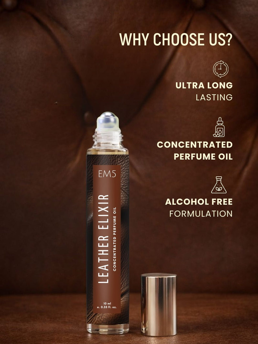 Elixir Leather Leather Elixir Perfume Roll-On – House of EM5