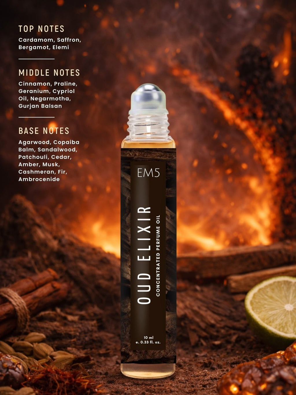 Oud Elixir Perfume Roll-On