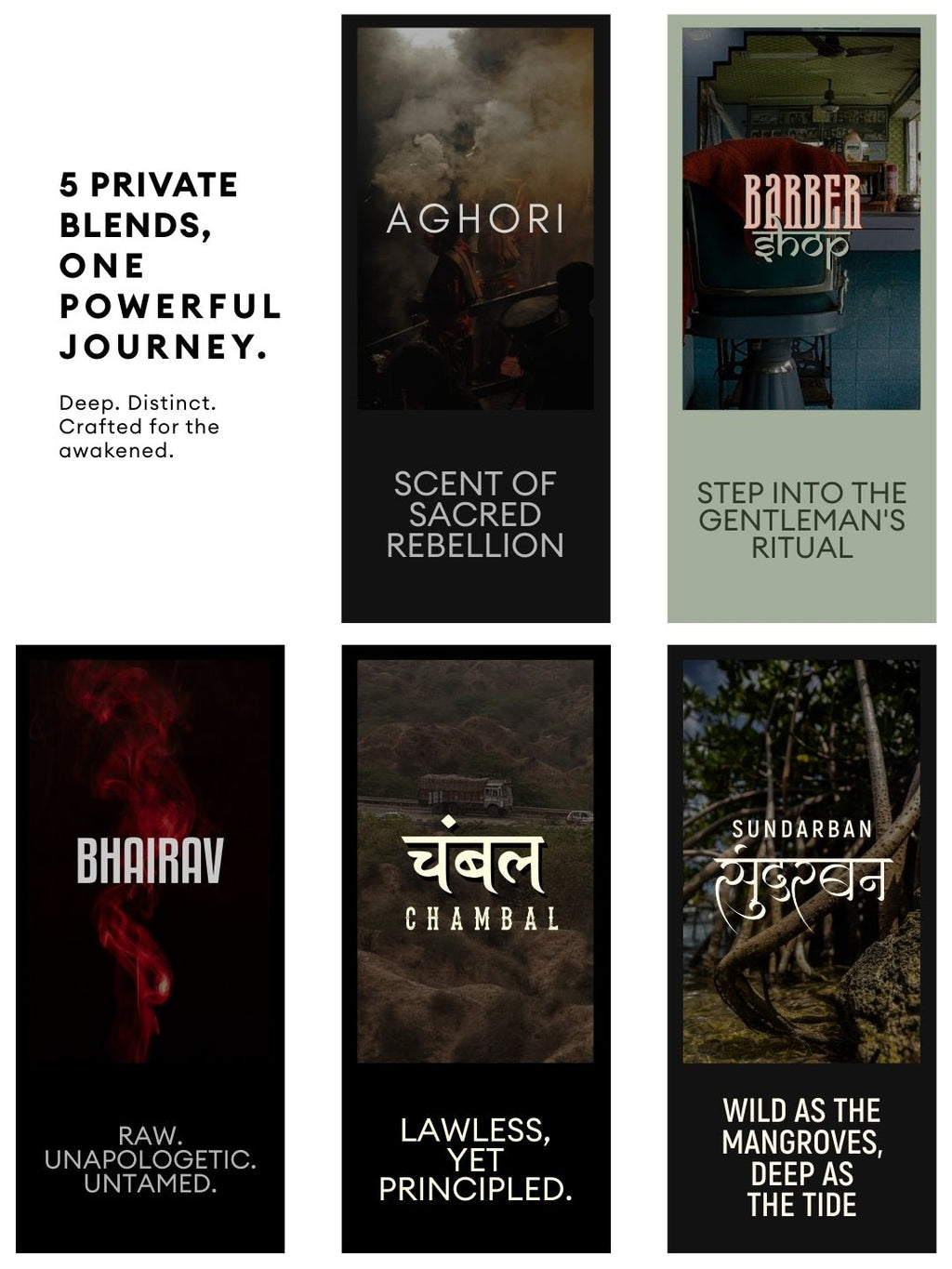 The Premium Scents Pack of 5 Perfumes