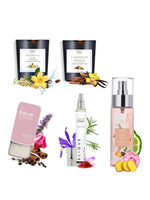 EM5™ Gift Pack for Women | Set of 5 Mist, Solid Perfume, Scented Candles and Perfume Spray Gift Set for Her | Gift Set for Girlfriend, Wife