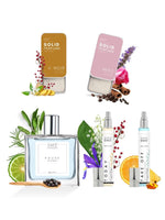 EM5™ Gift Pack for Women | Gift for Her 2x 12ml Perfume Sprays, 2x 12ml Solid Perfumes, 1x 50ml Perfume Spray | Long Lasting Luxury Fragrance Pack | Gift Set for Girlfriend, Wife, Mother