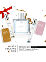 EM5™ Gift Pack for Women | Gift for Her 2x 12ml Perfume Sprays, 2x 12ml Solid Perfumes, 1x 50ml Perfume Spray | Long Lasting Luxury Fragrance Pack | Gift Set for Girlfriend, Wife, Mother