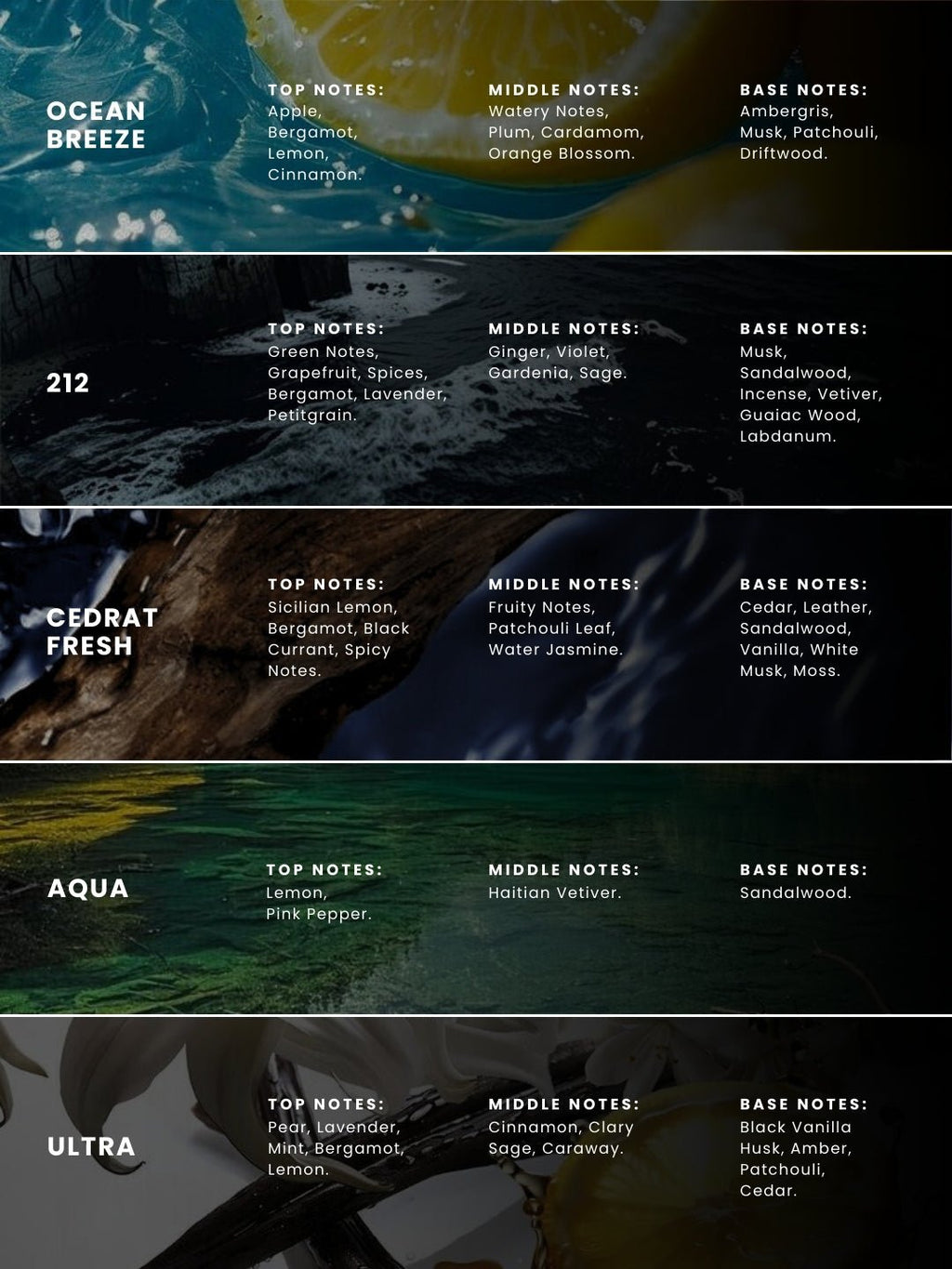 The Aqua Quintet Pack of 5 Perfumes