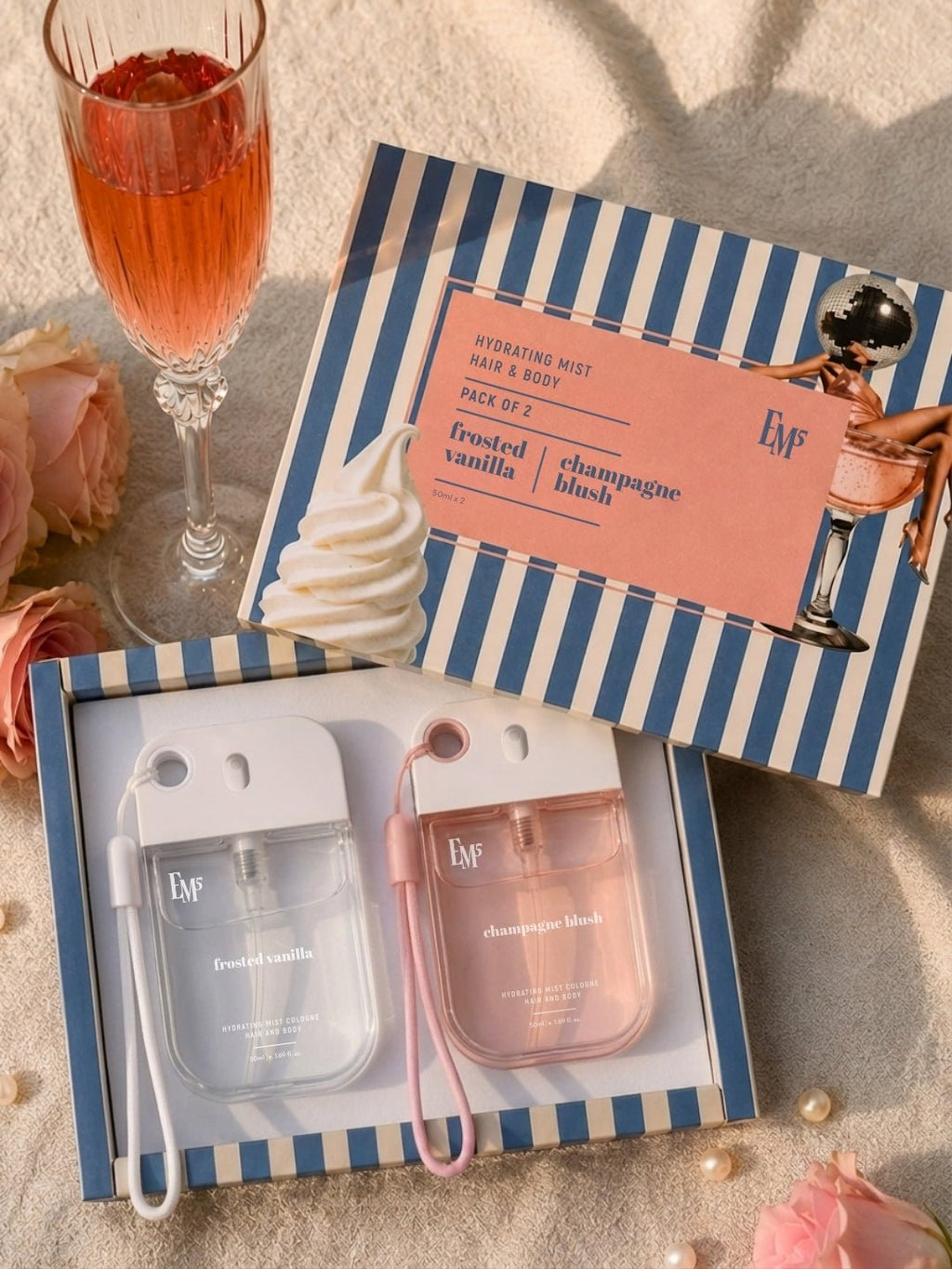 Champagne Blush & Frosted Vanilla Hair & Body Mist