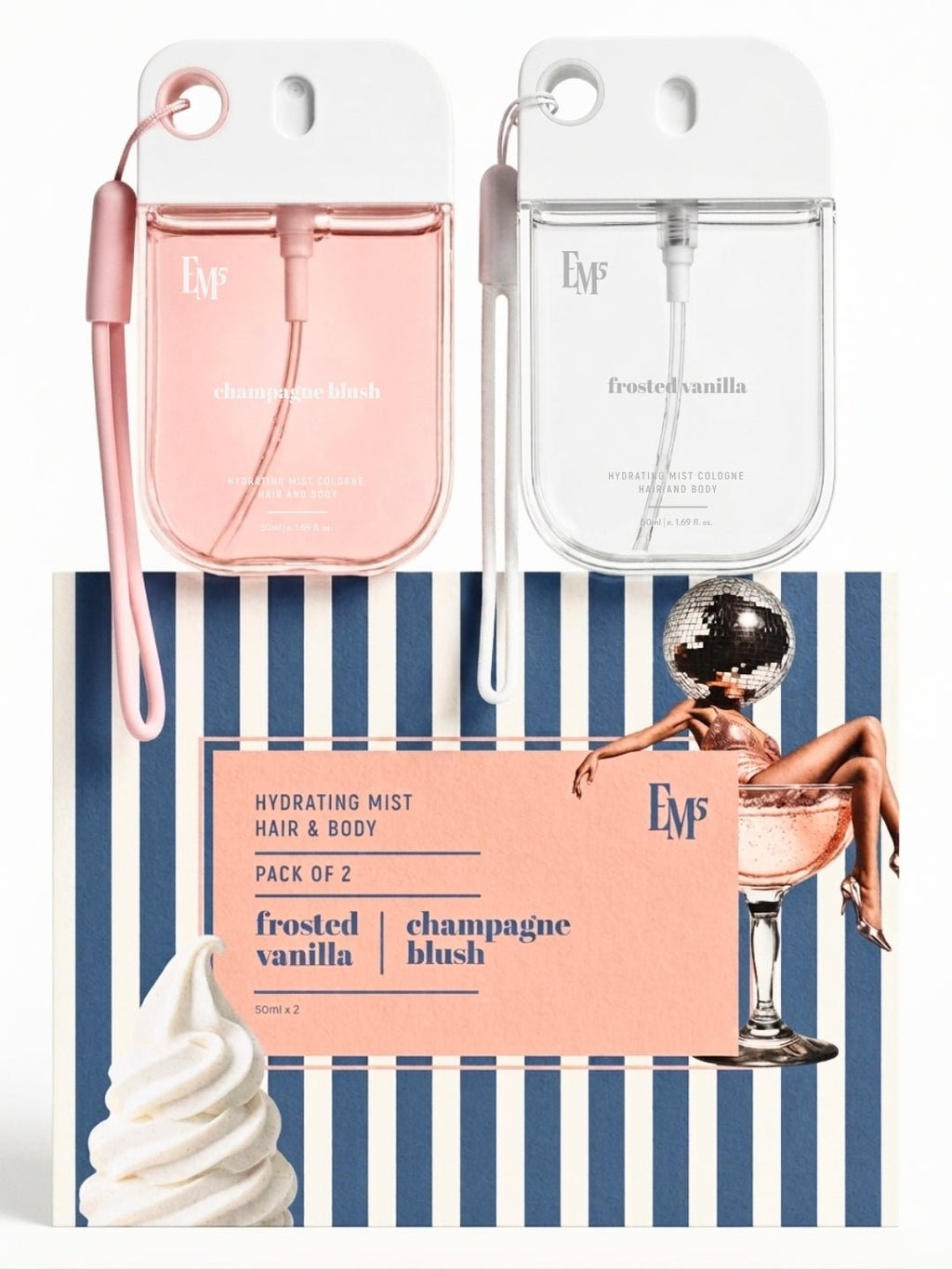 Champagne Blush & Frosted Vanilla Hair & Body Mist