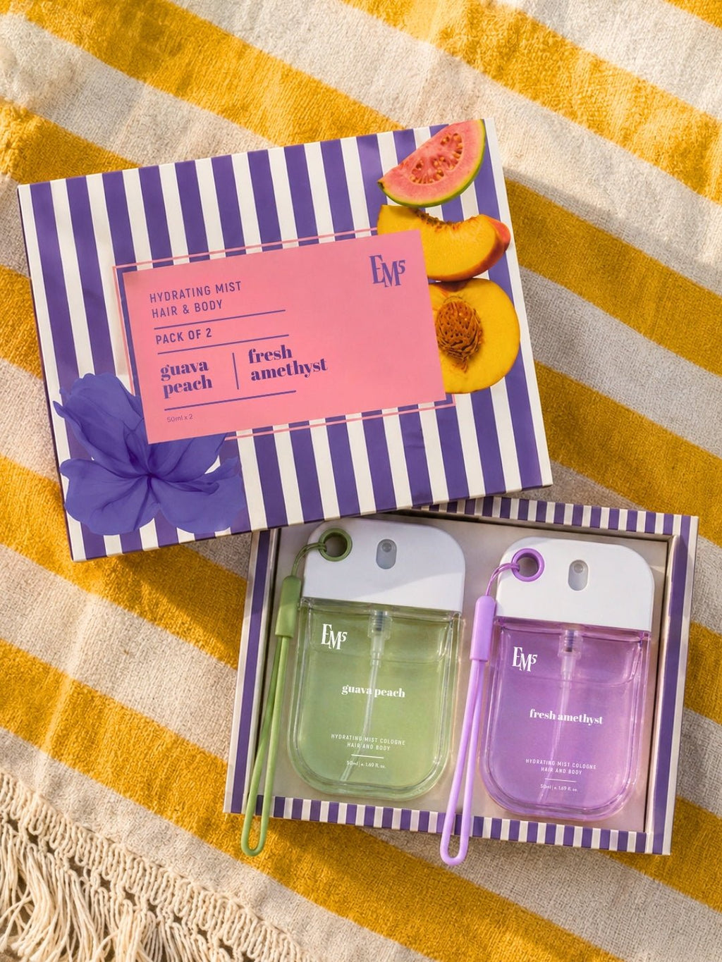 Guava Peach & Fresh Amethyst Hair & Body Mist