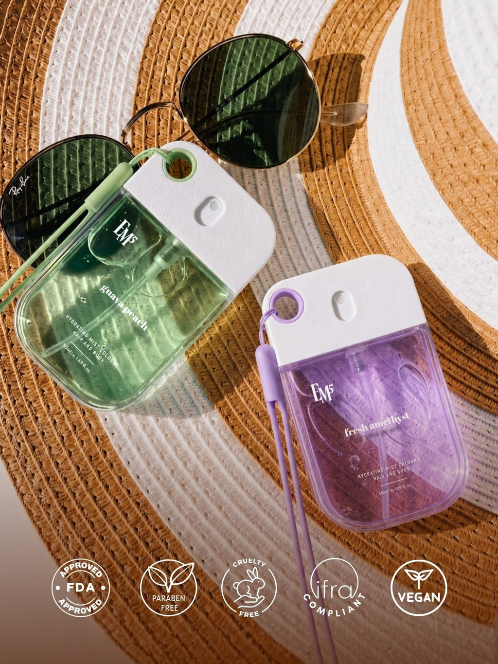Guava Peach & Fresh Amethyst Hair & Body Mist