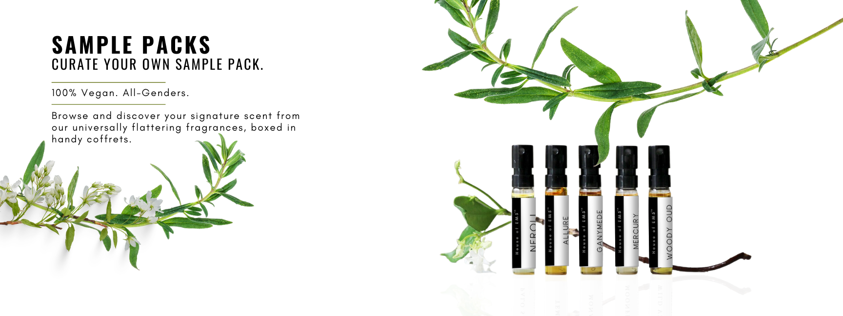 Curate Your Own Perfume Sample Pack (2ml Spray Vials) – House of EM5