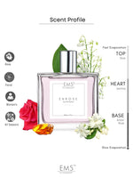 EM5™ Enrose Perfume for Women | Strong and Long Lasting | Rose Musky Powdery | Luxury Gift for Women | 50 ml Perfume Spray