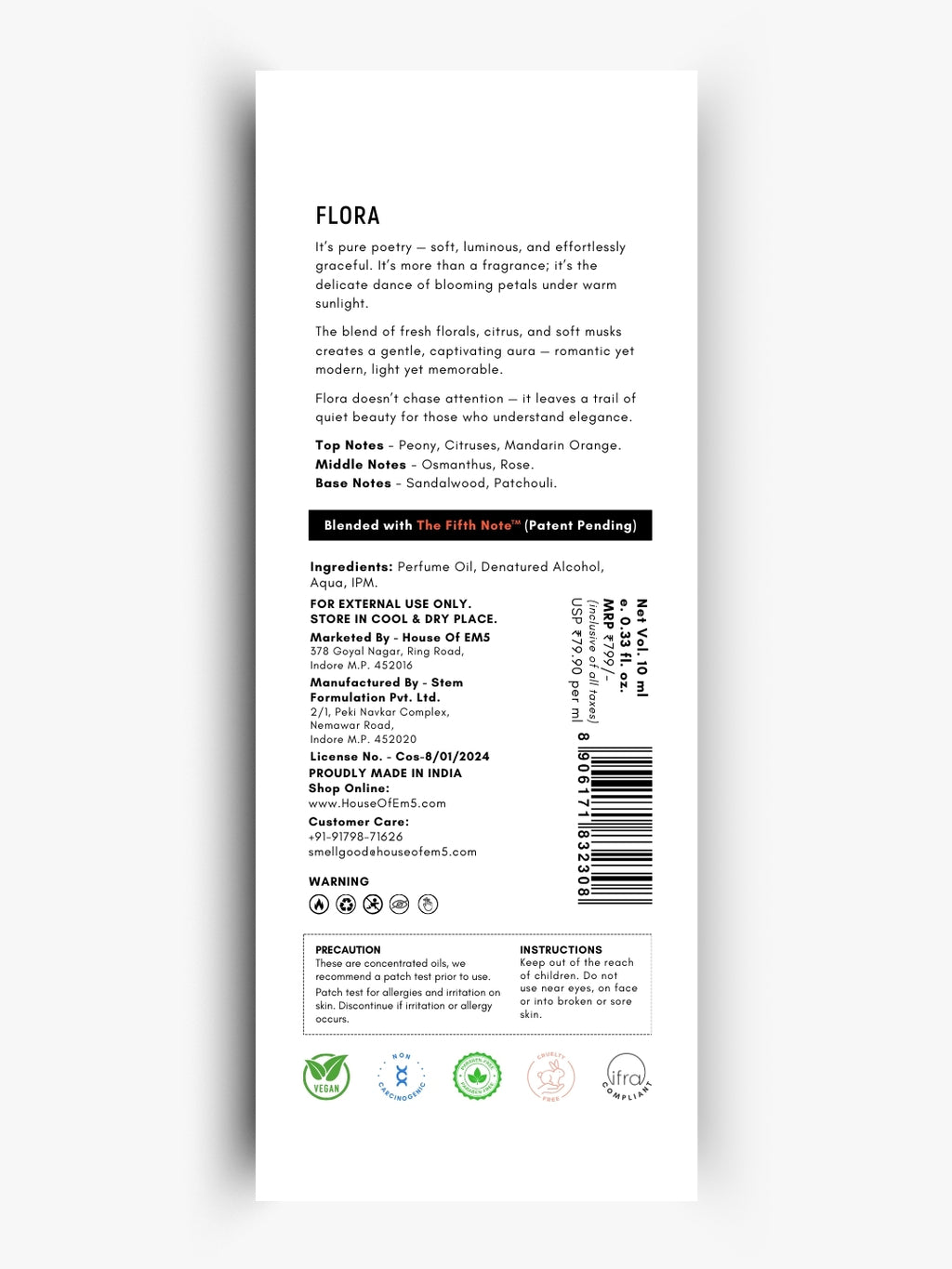 Flora Perfume Roll-On