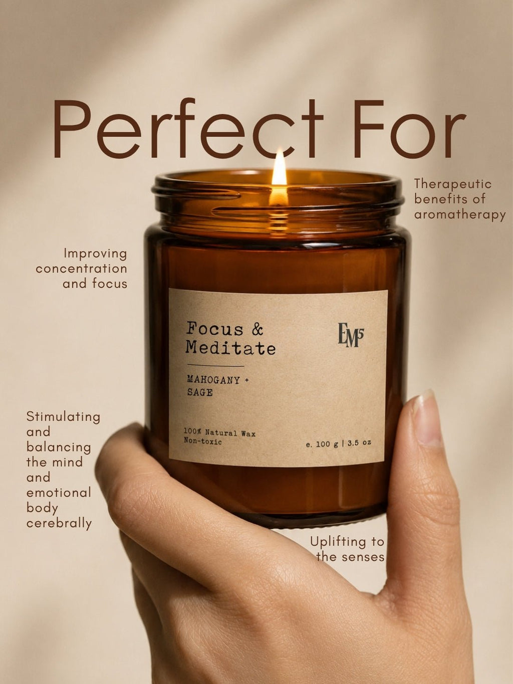 Focus & Meditate | Aromatherapy Scented Candles