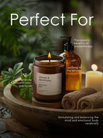 EM5™ Aromatherapy Scented Candles Set of 4 | Sleep/Destress - Focus/Meditate - Relax/Calm - Refresh/Rejuvenate | 100g Each, 30Hrs Burn Time | 100% Natural Wax | Non-Toxic, Clean Burning Candles