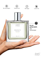 EM5™ Graphite Perfume for Men | Spicy Aromatic Citrus Musky Woody Fragrance | 50ml Unisex Eau de Parfum Spray | Luxury Gift for Him