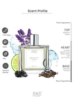 EM5™ Graphite Perfume for Men | Spicy Aromatic Citrus Musky Woody Fragrance | 50ml Unisex Eau de Parfum Spray | Luxury Gift for Him