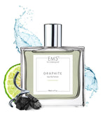 EM5™ Graphite Perfume for Men | Spicy Aromatic Citrus Musky Woody Fragrance | 50ml Unisex Eau de Parfum Spray | Luxury Gift for Him